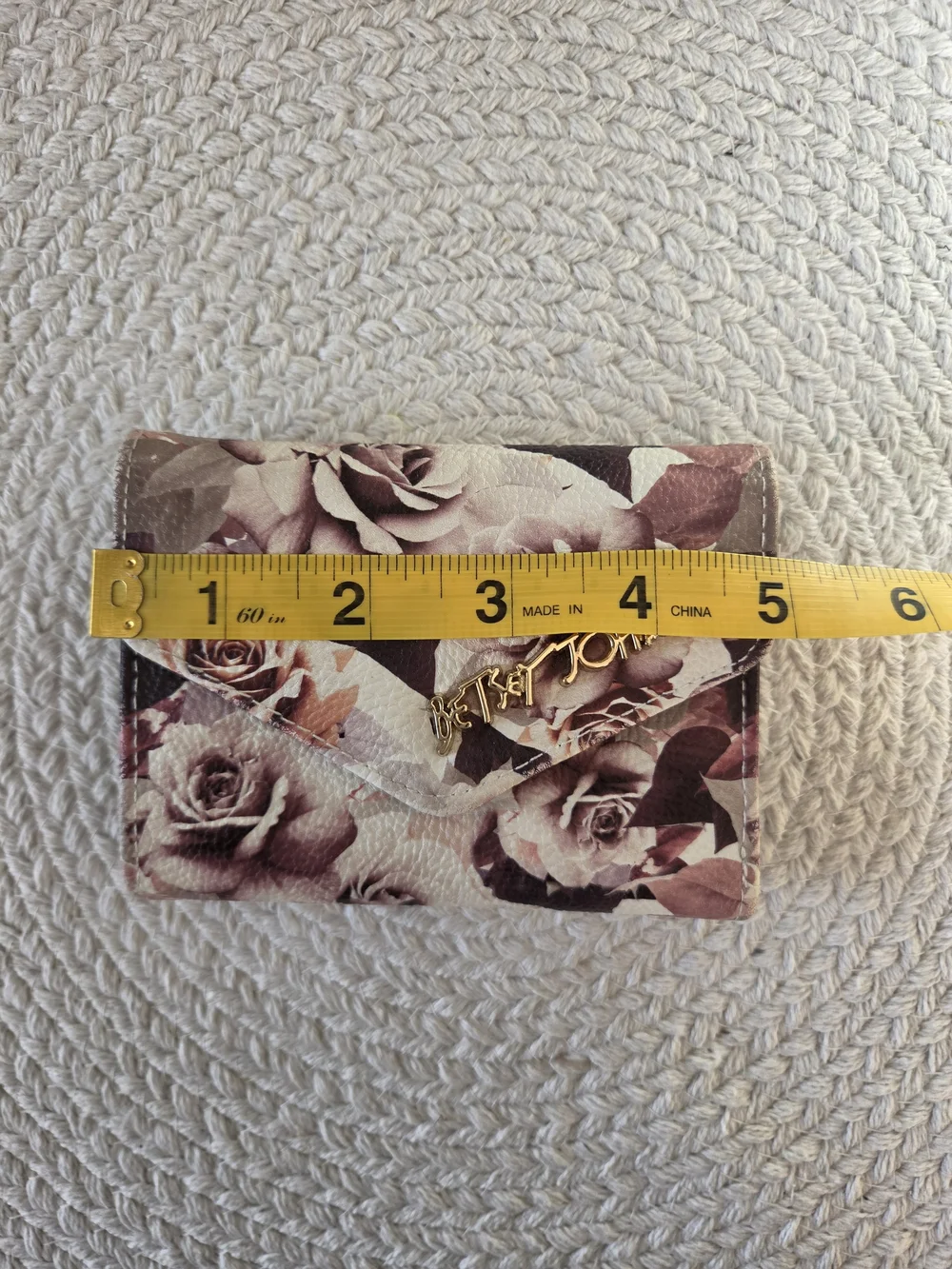 Betsey Johnson Floral Wallet in Mauve Rose. #SW